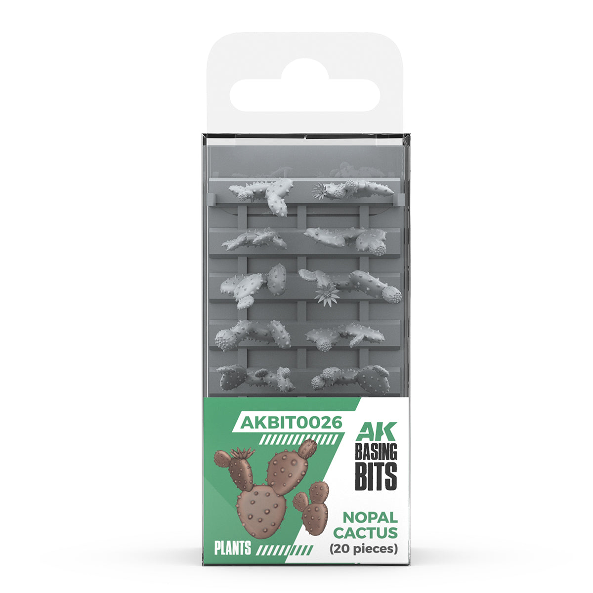 AKBIT0026 - Basing Bit - Plants - Nopal Cactus (20 Pieces) - 植物 - 扁平仙人掌 (20入)