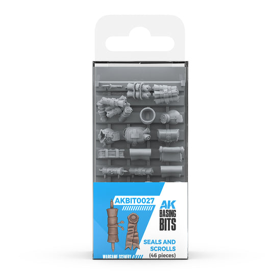 AKBIT0027 - Basing Bit - Wargame Scenery - Seals And Scrolls (46 Pieces) - 場景 - 印記&卷軸 (46入)