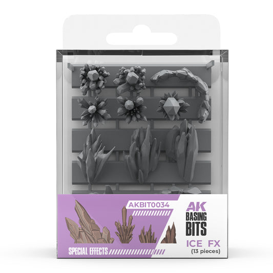 AKBIT0034 - Basing Bit - Special Effects - Ice FX (34 Pieces) - 特效 - 冰晶特效