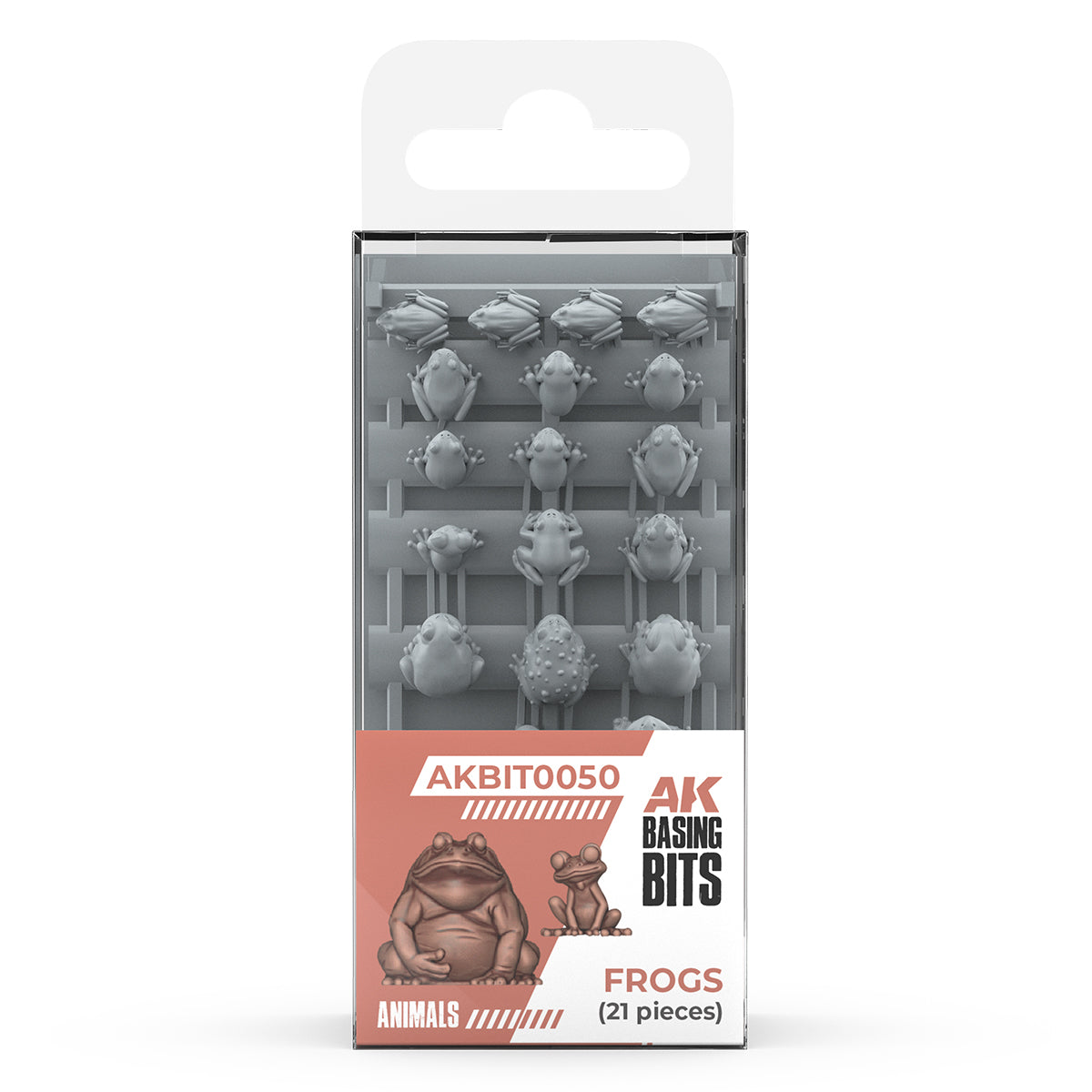 AKBIT0050 - Basing Bit - Animals - Frogs (21 Pieces)