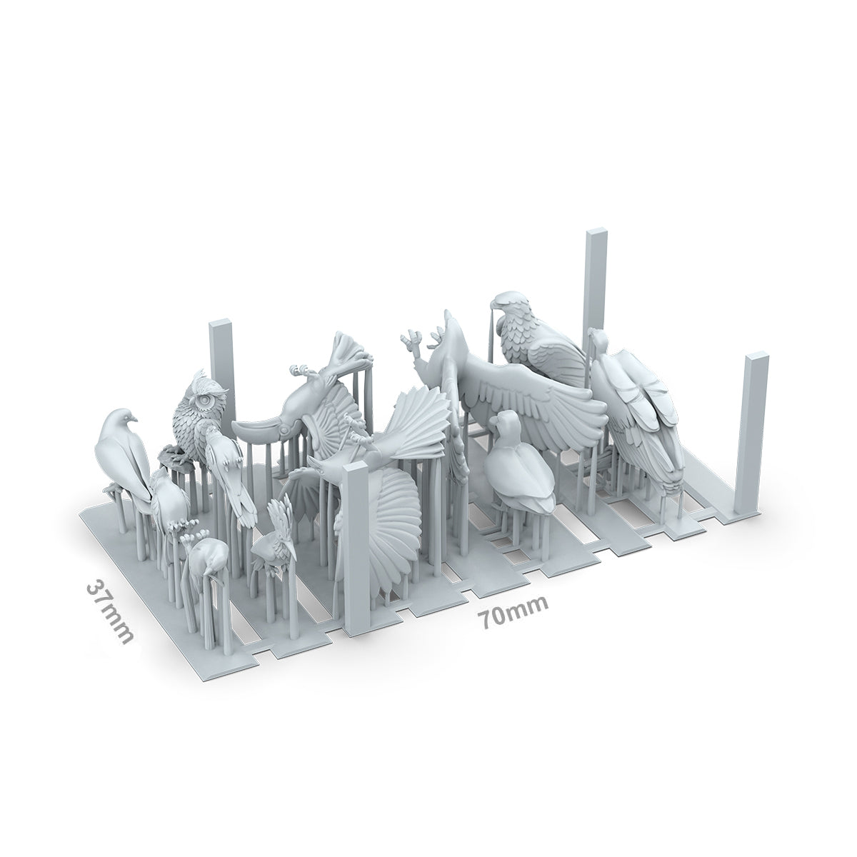 AKBIT0051 - Basing Bit - Animals - Birds (12 Pieces)