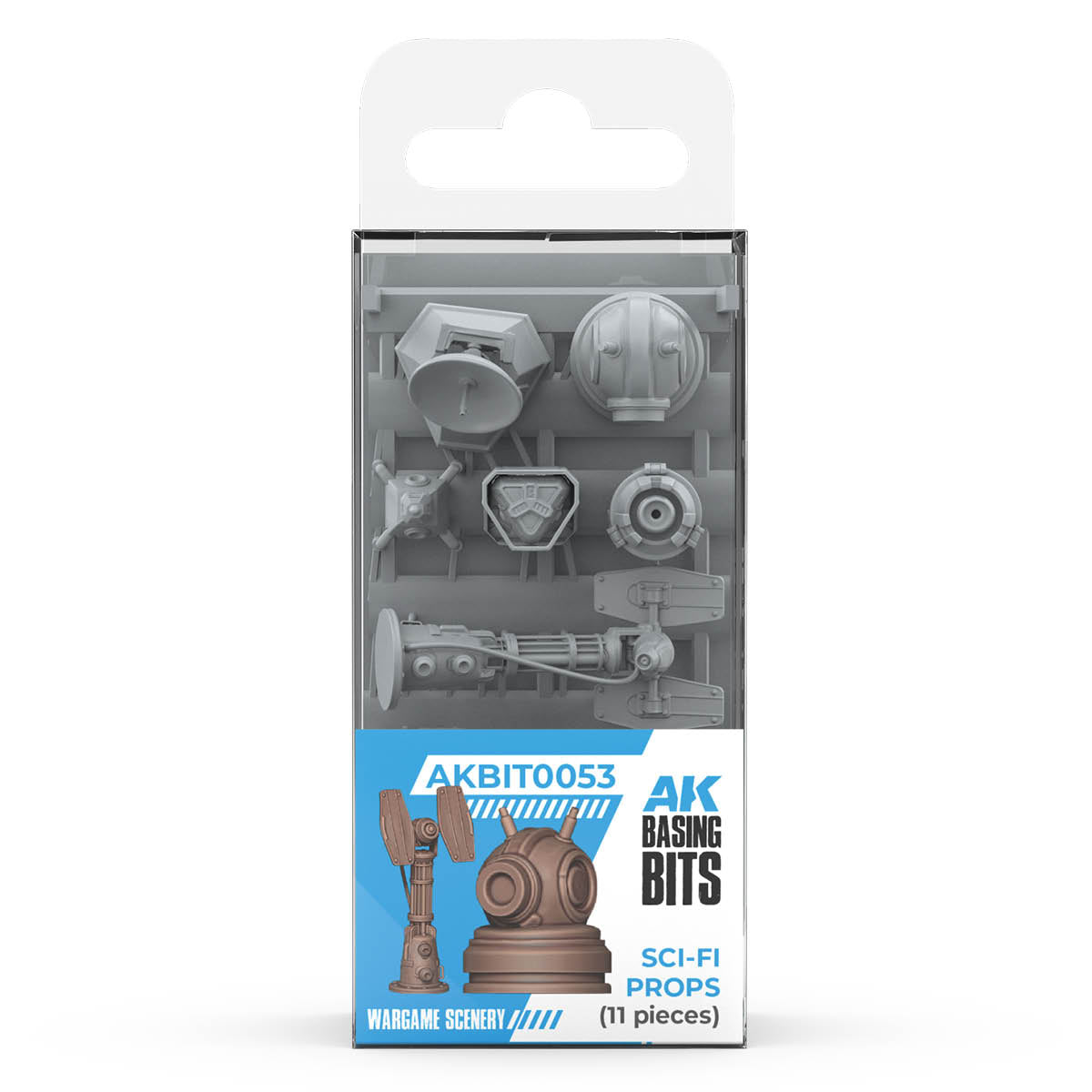 AKBIT0053 - Basing Bit - Wargame Scenery - SCI-FI Props (11 Pieces)