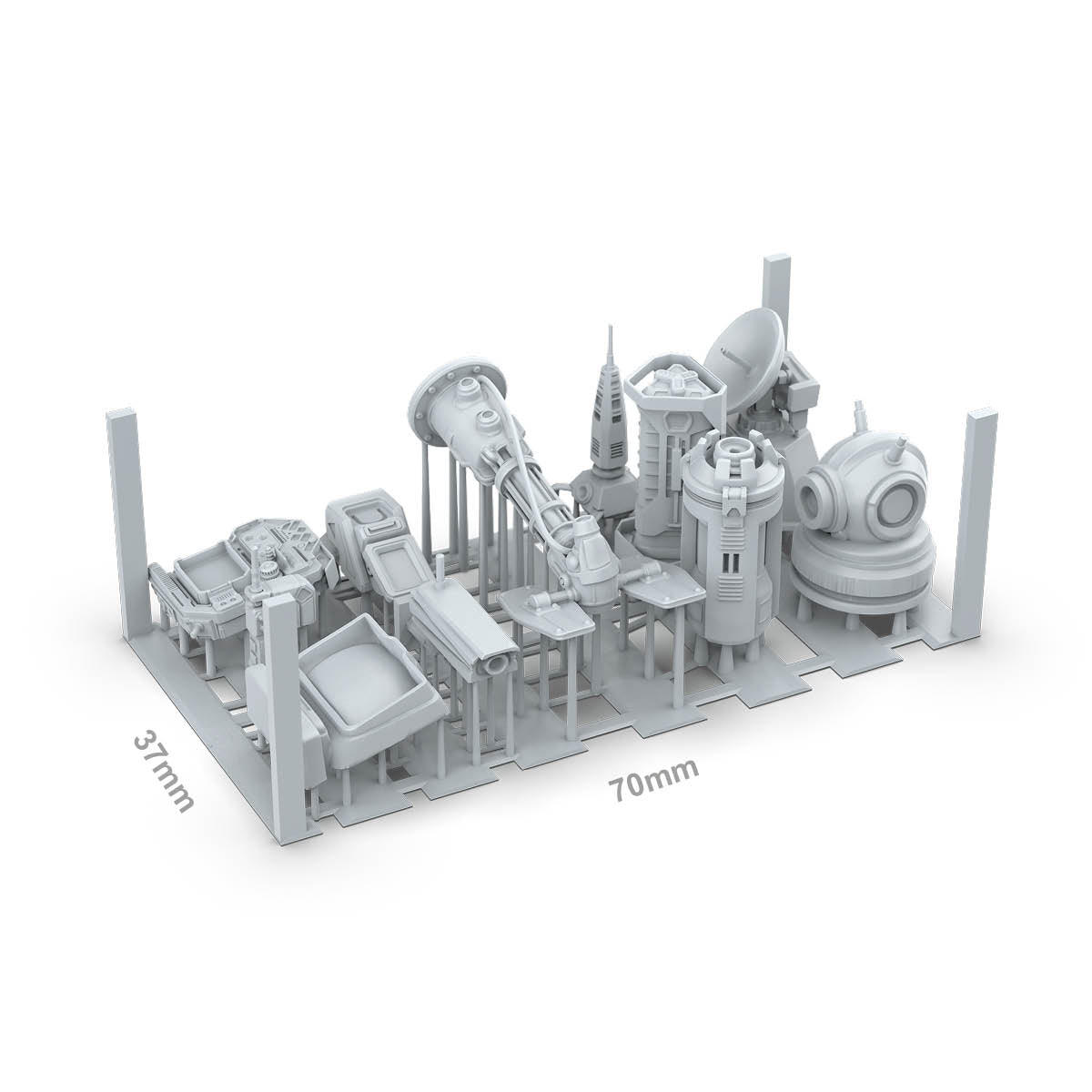 AKBIT0053 - Basing Bit - Wargame Scenery - SCI-FI Props (11 Pieces)
