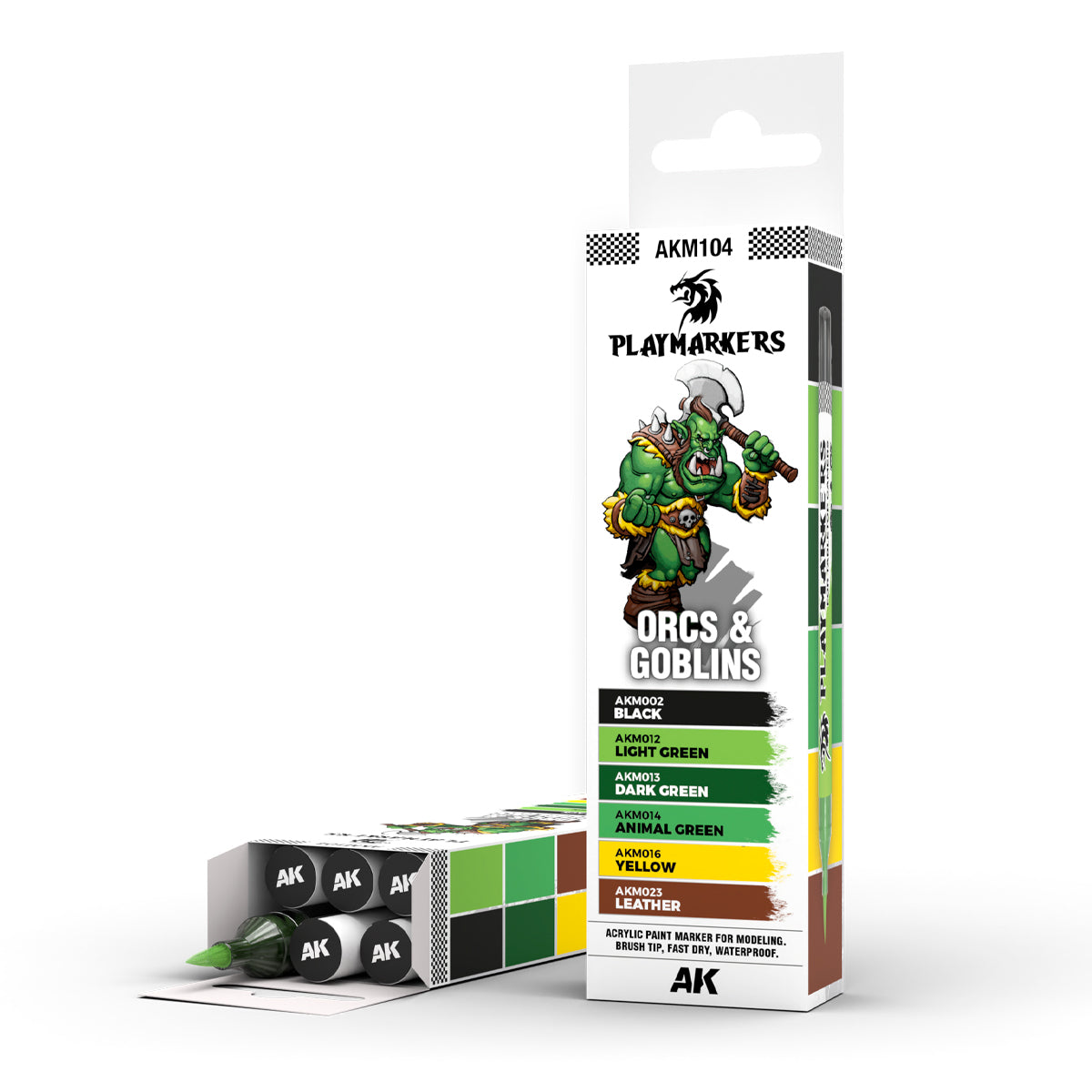 AKM104 - AK Playmarkers Set - Orcs & Goblins (6 Markers)