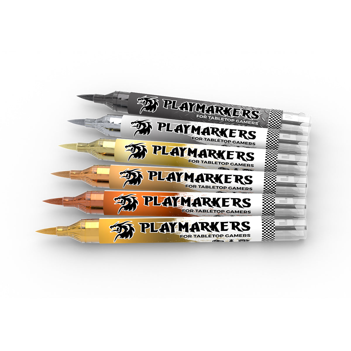 AKM105 - AK Playmarkers Set - Full Metal (6 Markers)