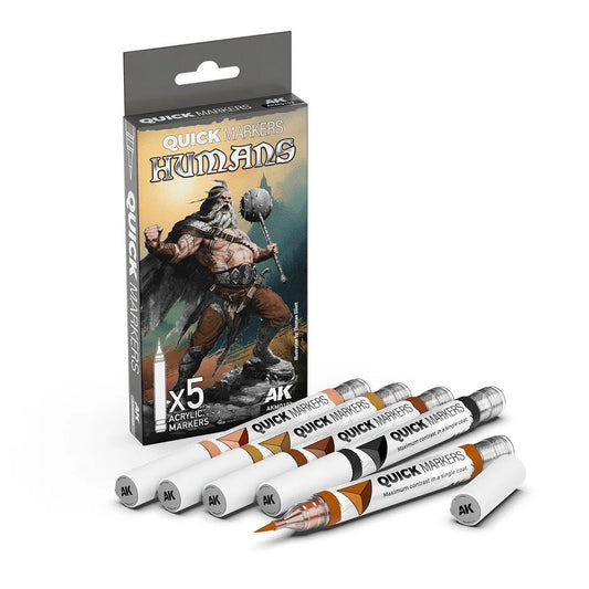 AKMQ103 - AK Quick Marker - Humans Quick Markers Set (5 Markers) - 人類速塗麥克筆套組 (5支組)