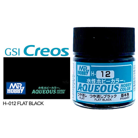 H012 - Aqueous Flat Black - GSI/水性漆 消光黑色