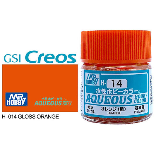 H014 - Aqueous Gloss Orange - GSI/水性漆 澄色