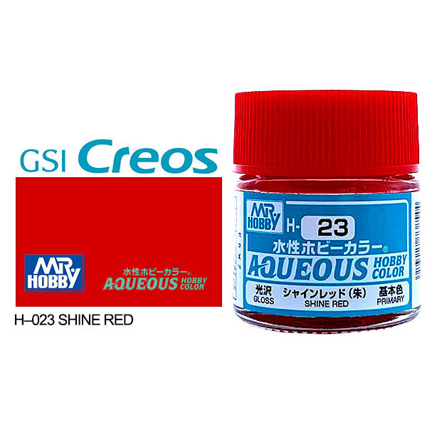 H023 - Aqueous Gloss Shine Red - GSI/水性漆 亮紅色