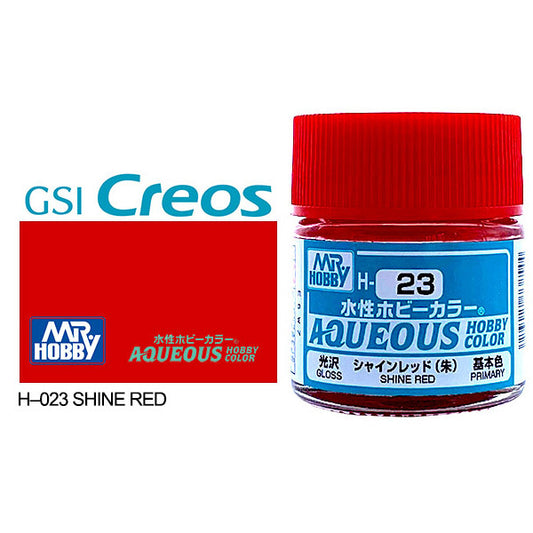 H023 - Aqueous Gloss Shine Red - GSI/水性漆 亮紅色