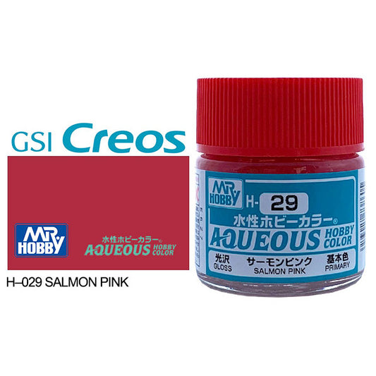 H029 - Aqueous Gloss Salmon Pink - GSI/水性漆 澄紅色