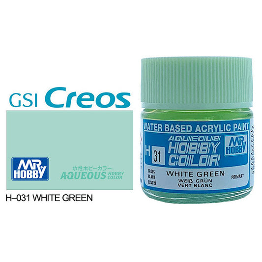 H031 - Aqueous Gloss White Green - GSI/水性漆 淺綠色