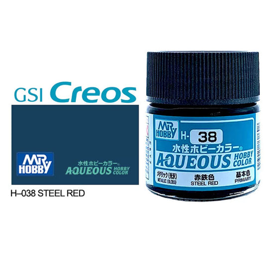 H038 - Aqueous Gloss Steel Red - GSI/水性漆 鐵紅色