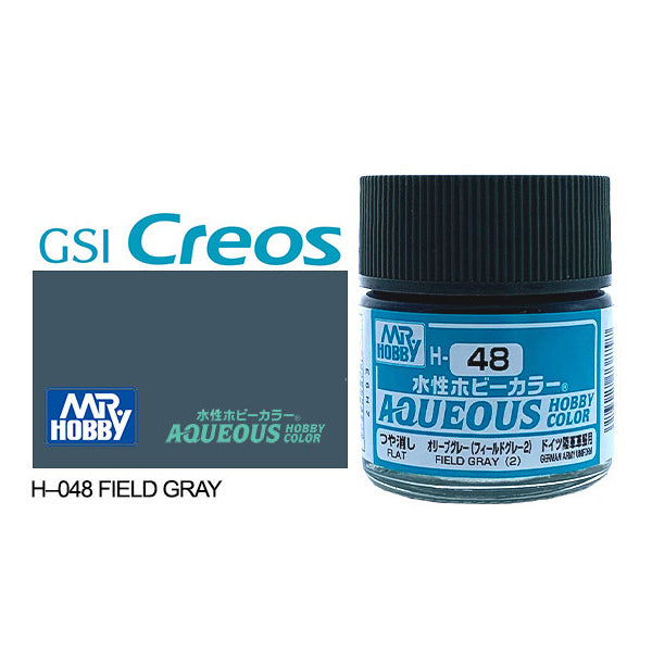 H048 - Aqueous Gloss Field Grey - GSI/水性漆 橄欖灰色