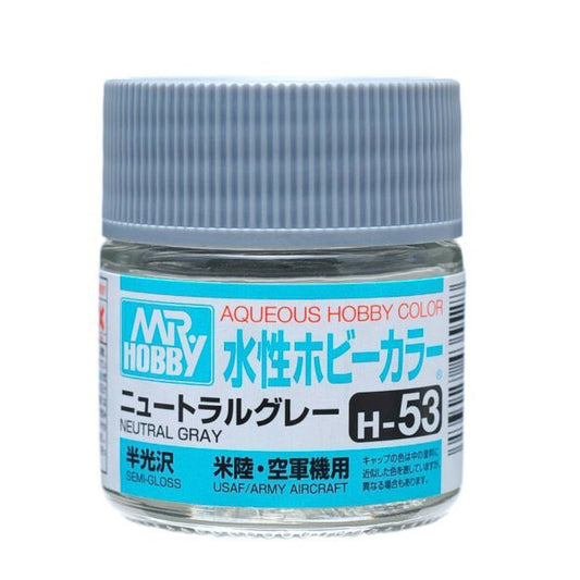 H053 - Aqueous Semi Gloss Neutral Grey - GSI/水性漆 半光澤 中性灰色