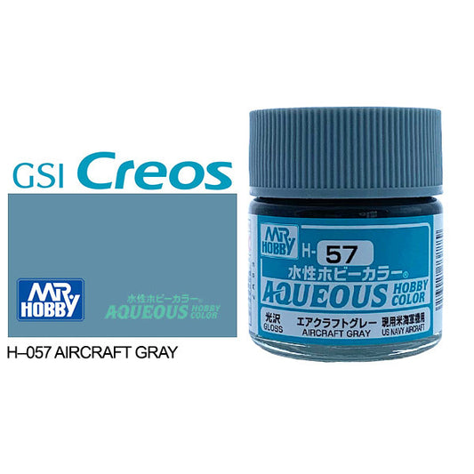 H057 - Aqueous Gloss Aircraft Grey - GSI/水性漆 飛機灰色