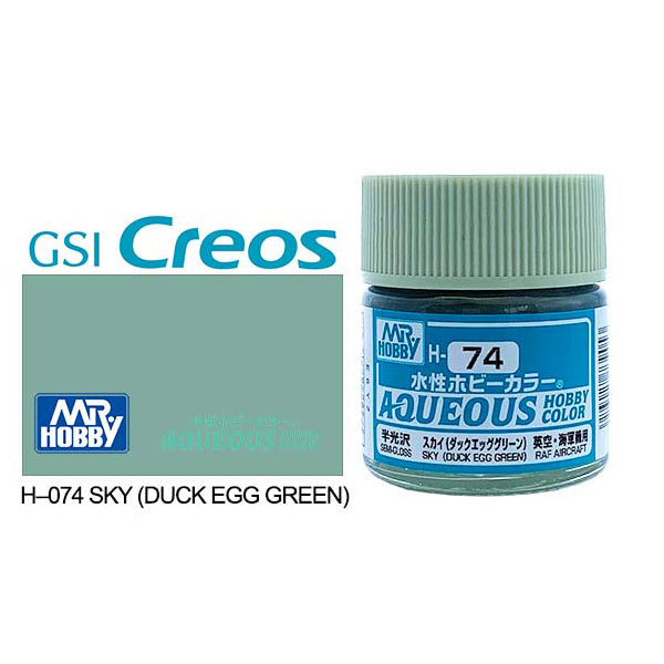 H074 - Aqueous Semi Gloss Duck Egg Green - GSI/水性漆 半光澤 鴨蛋綠色