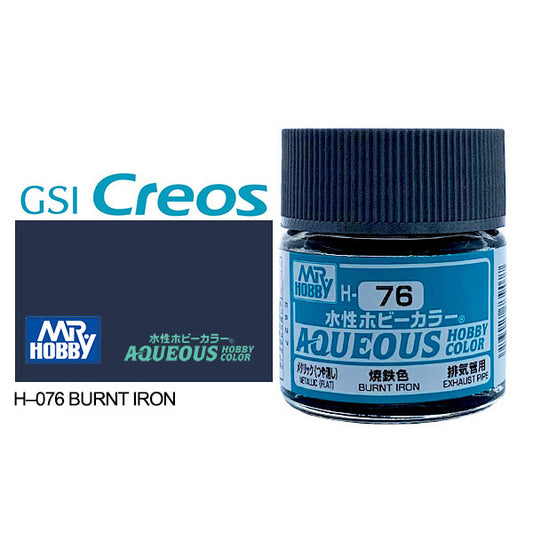 H076 - Aqueous Flat Burnt Iron - GSI/水性漆 燒鐵色