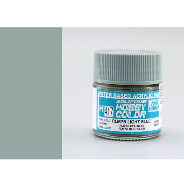 H417 - Aqueous Rlm 76 Light Blue - GSI/水性漆 RLM76 半光澤亮藍色