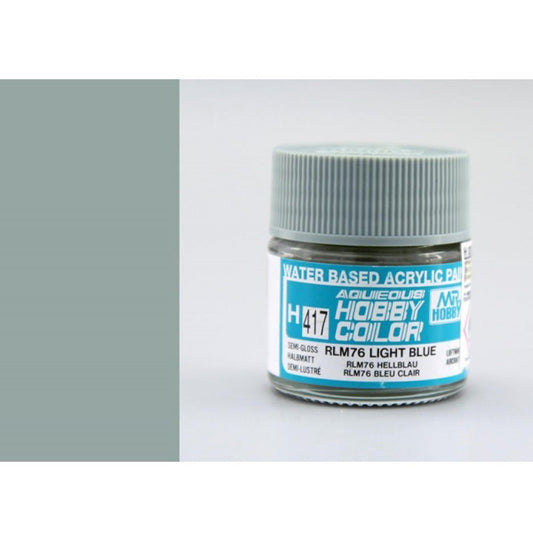 H417 - Aqueous Rlm 76 Light Blue - GSI/水性漆 RLM76 半光澤亮藍色