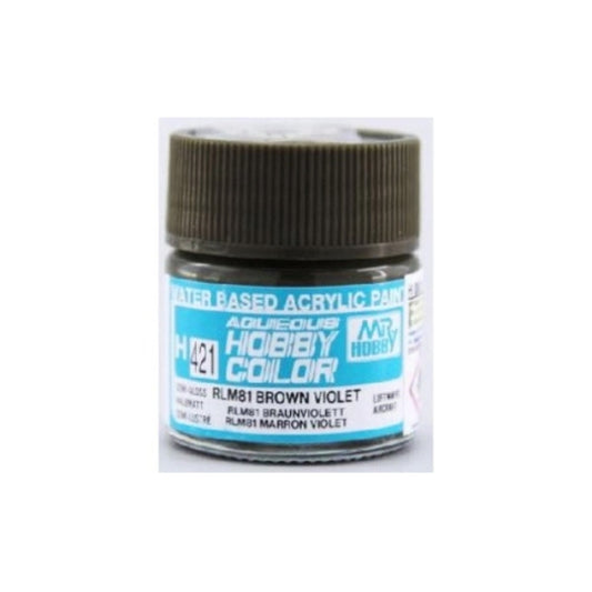 H421 - Aqueous Rlm 81 Brown Violet - GSI/水性漆 RLM80 半光澤棕紫羅蘭色