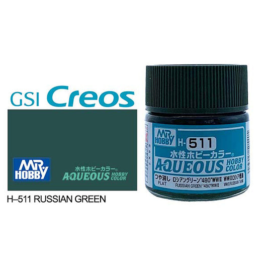 H511 - Aqueous Flat Russian Green - GSI/水性漆 4BO 光澤俄羅斯綠色