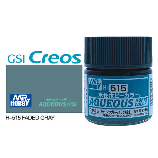 H515 - Aqueous Flat German Faded Gray - GSI/水性漆 BLASS GRAU 光澤褪色灰色