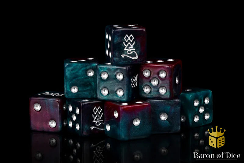 Baron of Dice - Infinity Elves Dice (Square Corner) / x25 Dice / 無盡精靈骰(方角)