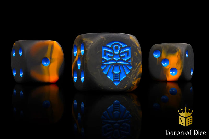 Baron of Dice - Molten Lava Dice (Round Corner) / x25 Dice / 熔岩骰(圓角)
