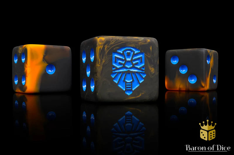 Baron of Dice - Molten Lava Dice (Square Corner) / x25 Dice / 熔岩骰(方角)