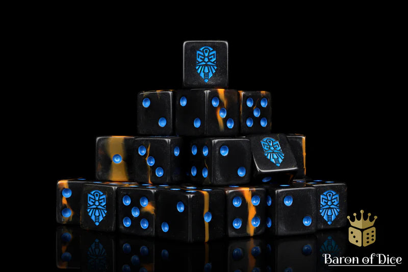 Baron of Dice - Molten Lava Dice (Square Corner) / x25 Dice / 熔岩骰(方角)