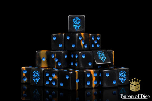 Baron of Dice - Molten Lava Dice (Square Corner) / x25 Dice / 熔岩骰(方角)