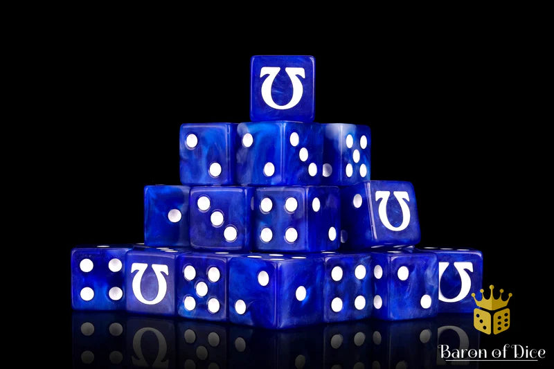 Baron of Dice - Omega - White (Square Corner) / x25 Dice / 奧米茄 - 白(方角)