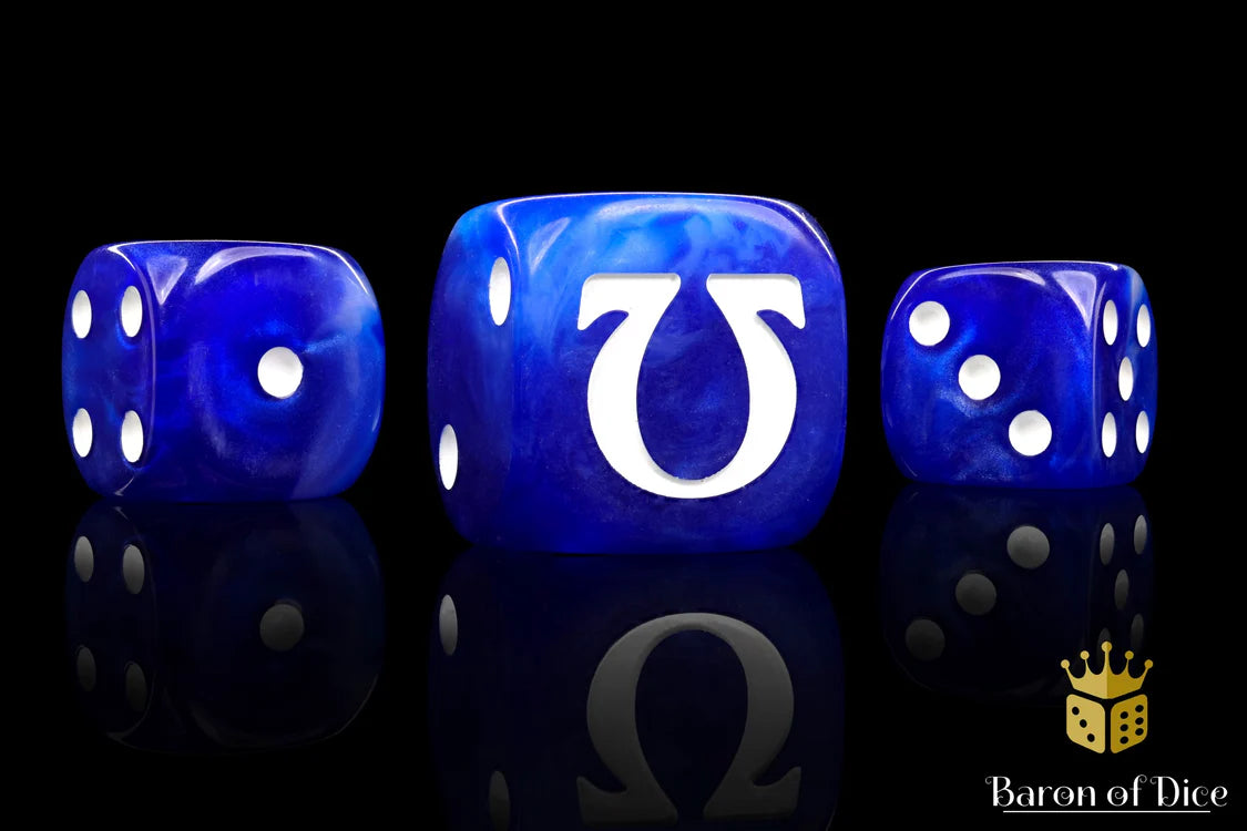 Baron of Dice - Omega - White (Round Corner) / x25 Dice / 奧米茄 - 白(圓角)