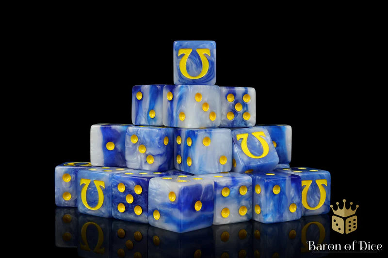 Baron of Dice - Omega - Yellow (Square Corner) / x25 Dice / 奧米茄 - 黃(方角)