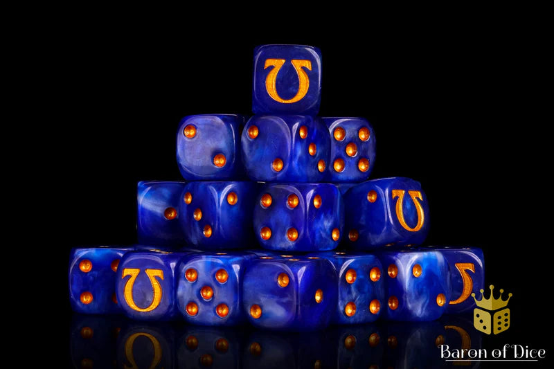 Baron of Dice - Omega | Ancient Gold (Round Corner) / x25 Dice / 奧米茄 - 古金(圓角)