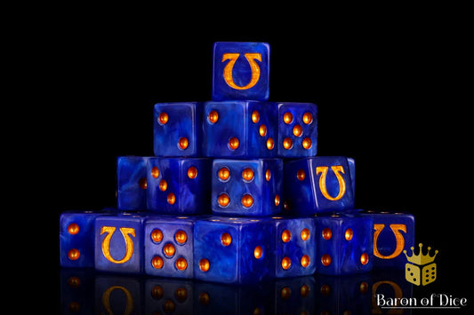 Baron of Dice - Omega | Ancient Gold (Square Corner) / x25 Dice / 奧米茄 - 古金(方角)