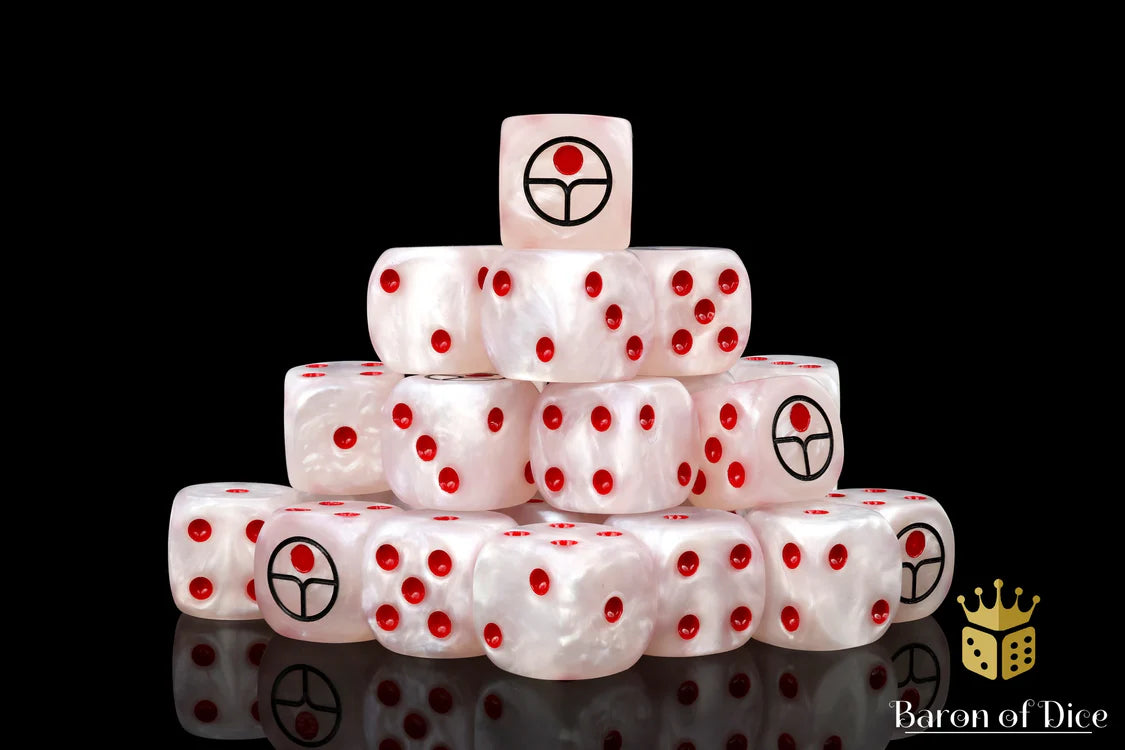 Baron of Dice - Universal Peace Dice - White (Round Corner) / x25 Dice / 普及太平骰 - 白(圓角)