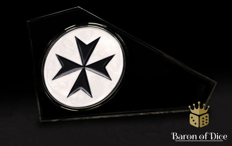 Baron of Dice - Metal Combat Gauge / Knights Templar / White / 金屬測距尺 - 聖堂武士 - 白