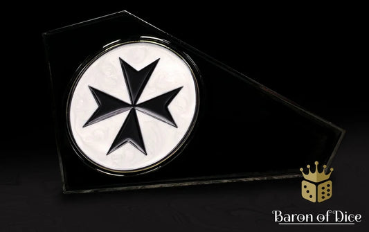 Baron of Dice - Metal Combat Gauge / Knights Templar / White / 金屬測距尺 - 聖堂武士 - 白