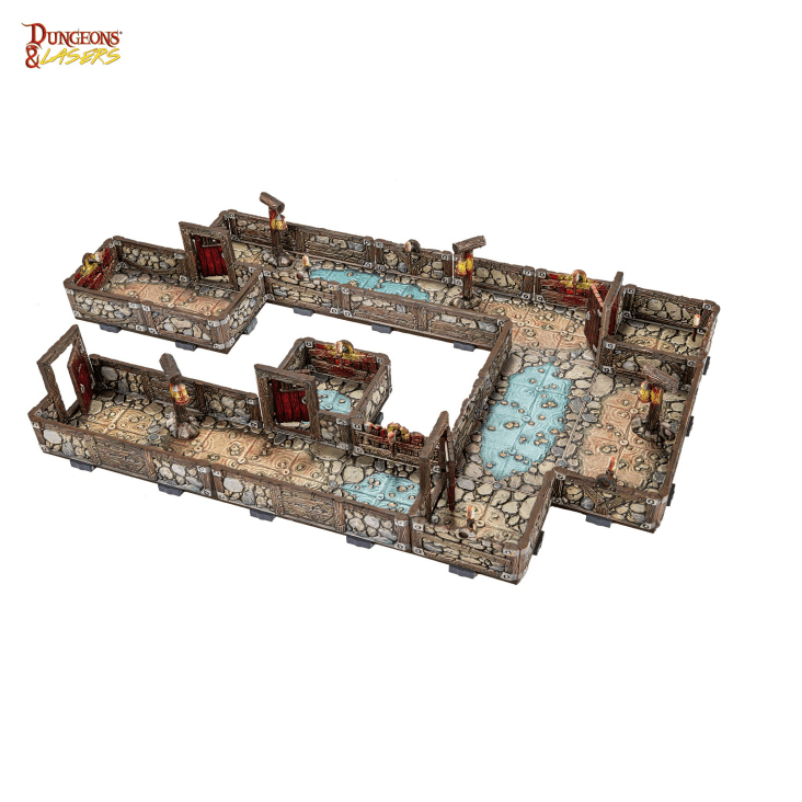 Dungeons & Lasers: Dwarven Mine PrismaCast™ Pre-Painted Terrain - 矮人礦井 PrismaCast™ 預塗地形