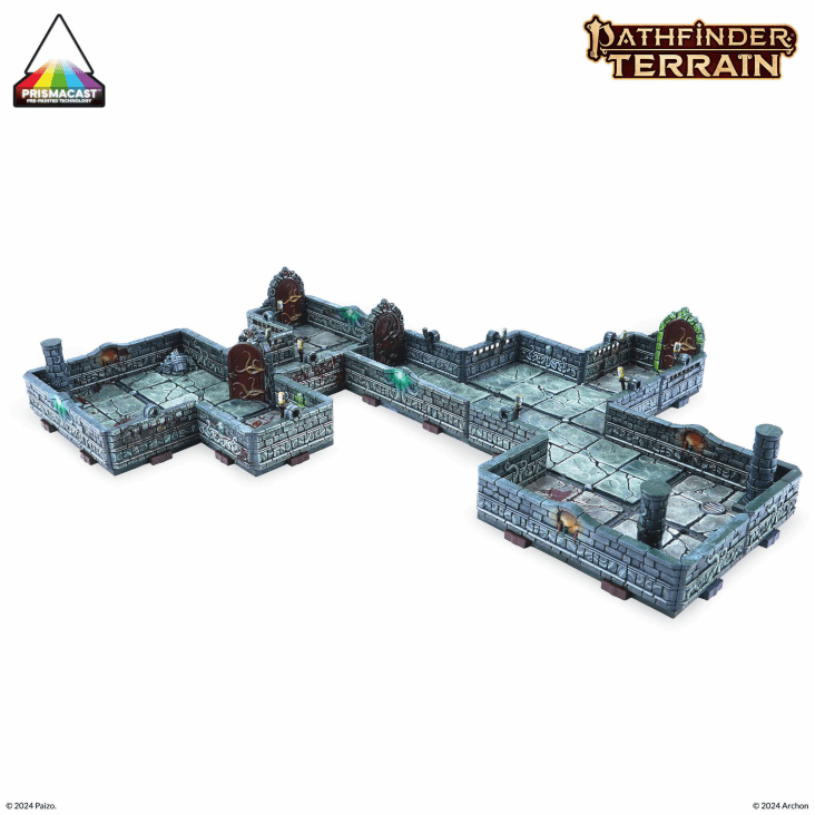 Dungeons & Lasers: Pathfinder Terrain: Abomination Vaults Pre-Painted Terrain - 尋路者地形: 憎惡地窖 預塗地形