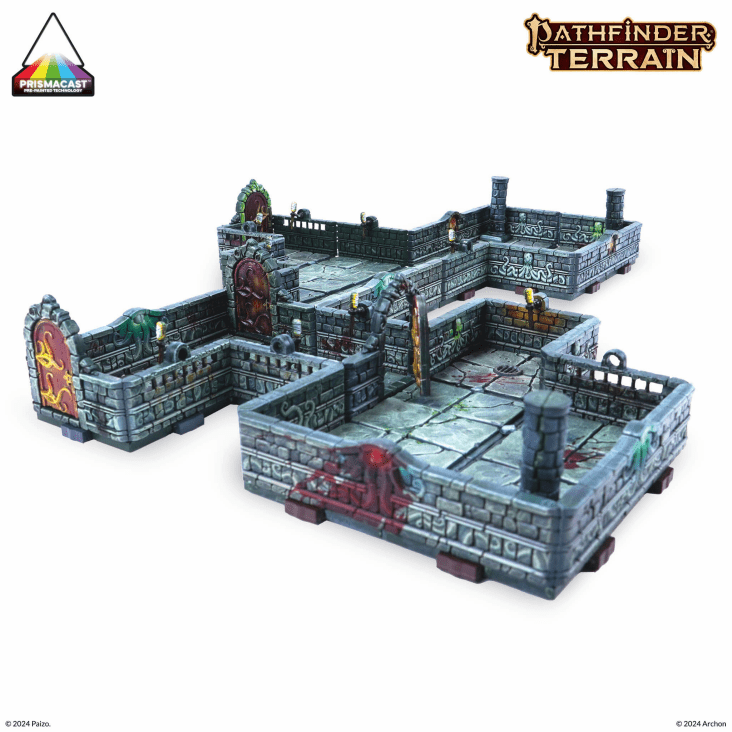 Dungeons & Lasers: Pathfinder Terrain: Abomination Vaults Pre-Painted Terrain - 尋路者地形: 憎惡地窖 預塗地形