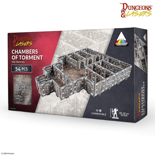 Dungeons & Lasers: Chambers of Torment PrismaCast™ Pre-Painted Terrain - 苦痛地牢 PrismaCast™ 預塗地形