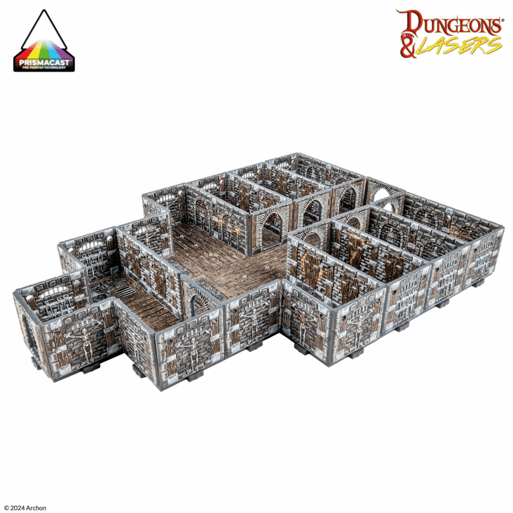 Dungeons & Lasers: Chambers of Torment PrismaCast™ Pre-Painted Terrain - 苦痛地牢 PrismaCast™ 預塗地形