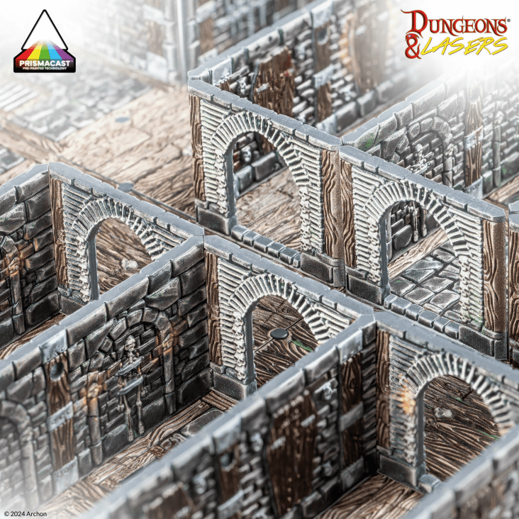 Dungeons & Lasers: Chambers of Torment PrismaCast™ Pre-Painted Terrain - 苦痛地牢 PrismaCast™ 預塗地形