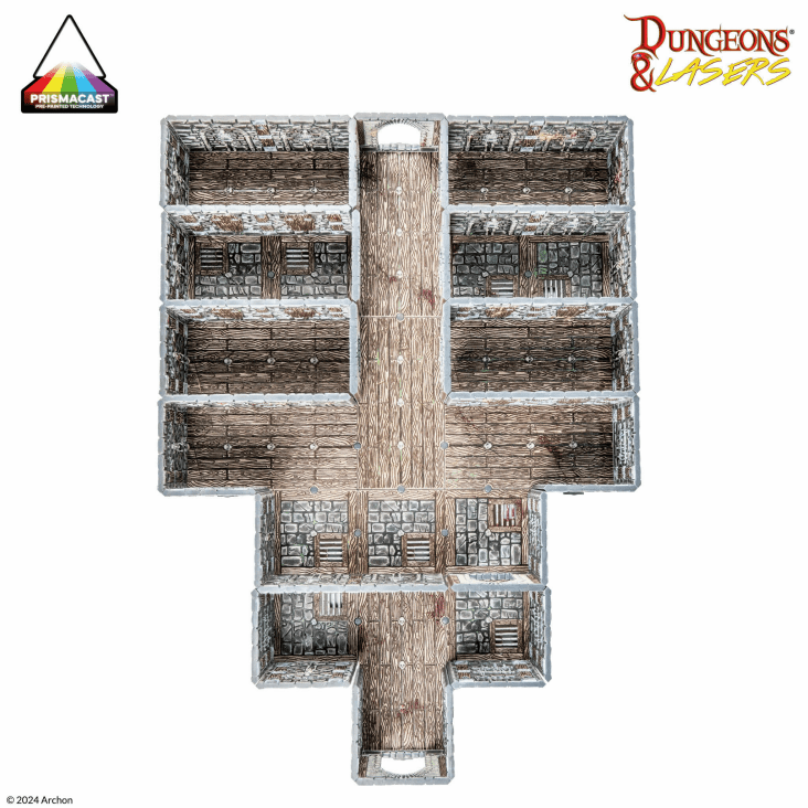 Dungeons & Lasers: Chambers of Torment PrismaCast™ Pre-Painted Terrain - 苦痛地牢 PrismaCast™ 預塗地形