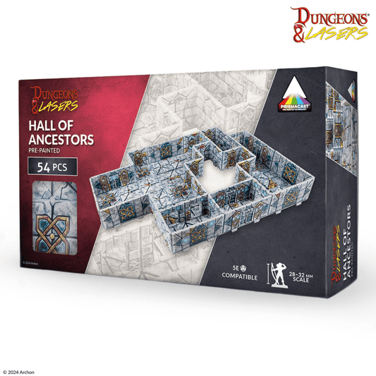 Dungeons & Lasers: Hall of Ancestors PrismaCast™ Pre-Painted Terrain - 先祖長廊 PrismaCast™ 預塗地形