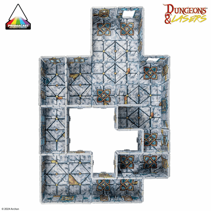 Dungeons & Lasers: Hall of Ancestors PrismaCast™ Pre-Painted Terrain - 先祖長廊 PrismaCast™ 預塗地形
