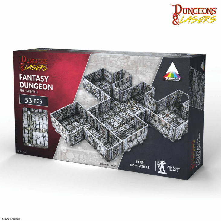 Dungeons & Lasers: Fantasy Dungeon PrismaCast™ Pre-Painted Terrain - 奇幻地城 PrismaCast™ 預塗地形